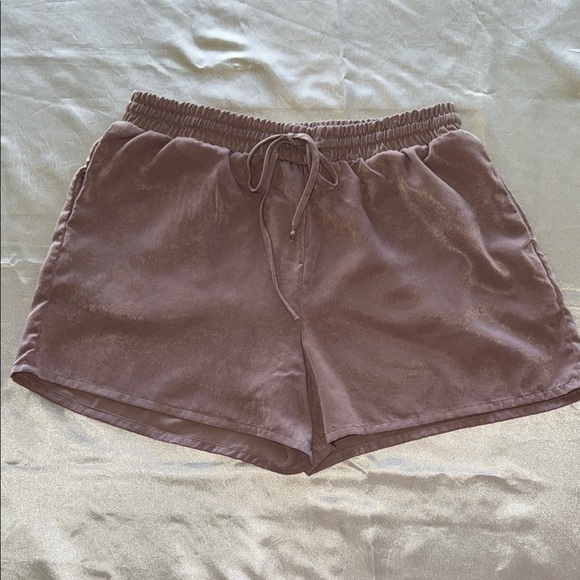 Harlowe & Graham Brown 3” Sleep Shorts Elastic Drawstring Waistband Sz M - Picture 8 of 8